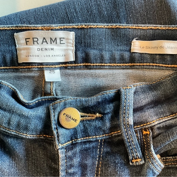FRAME Denim Le Skinny de Jeanne in Queens Way. Women’s 25 - Picture 6 of 7